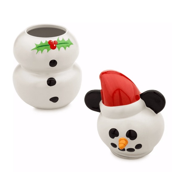 Disney‎ Classics Christmas Mickey Snowman Cookie Jar - Picture 3 of 3